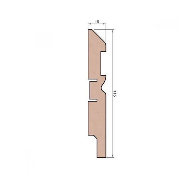 Плинтус напольный МДФ Cosca Decor AP30 под покраску Плинтус напольный МДФ Cosca Decor AP30 под покраску