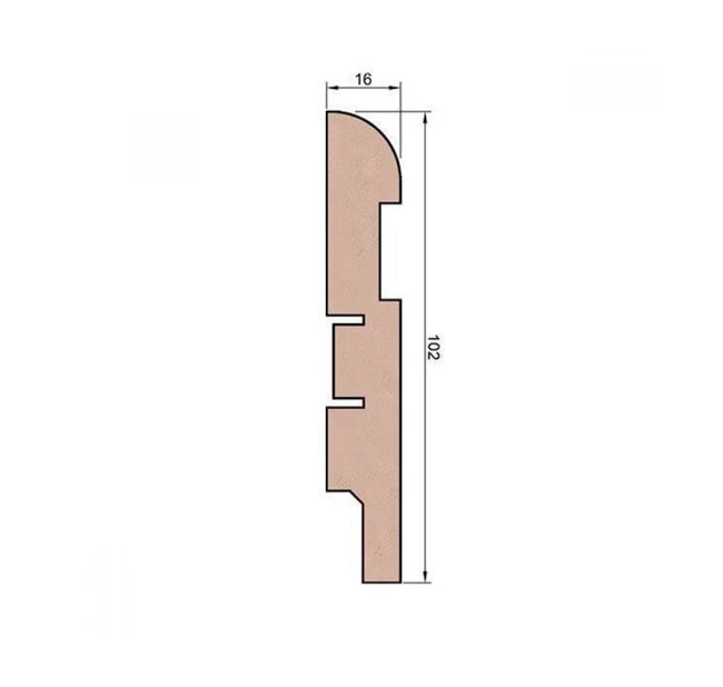 Плинтус напольный МДФ Cosca Decor AP29 под покраску Плинтус напольный МДФ Cosca Decor AP29 под покраску