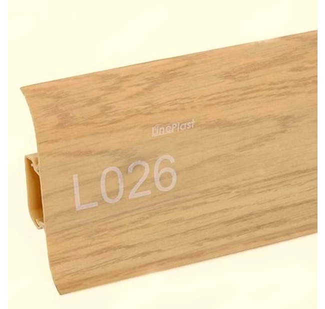 Плинтус напольный ПВХ Lineplast L026 Дуб мокко Плинтус напольный ПВХ Lineplast L026 Дуб мокко