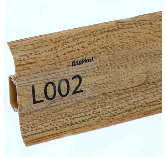Плинтус напольный ПВХ Lineplast L002 Орех грецкий Плинтус напольный ПВХ Lineplast L002 Орех грецкий