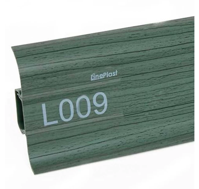 Плинтус напольный ПВХ Lineplast L009 Клен зеленый Плинтус напольный ПВХ Lineplast L009 Клен зеленый