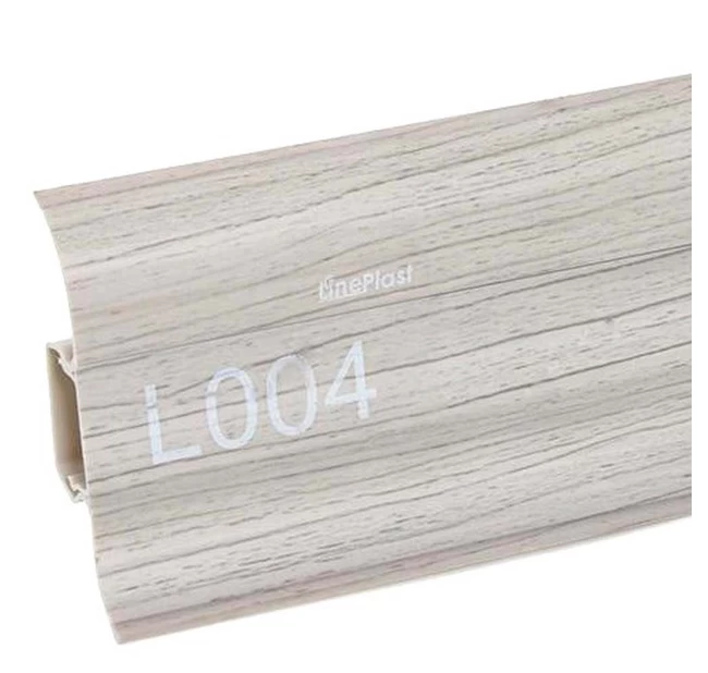 Плинтус напольный ПВХ Lineplast L004 Ясень Плинтус напольный ПВХ Lineplast L004 Ясень