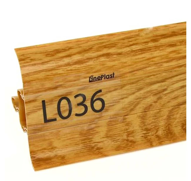 Плинтус напольный ПВХ Lineplast L036 Дуб магнатский Плинтус напольный ПВХ Lineplast L036 Дуб магнатский