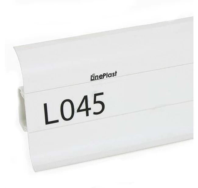 Плинтус напольный ПВХ Lineplast L045 Белый Плинтус напольный ПВХ Lineplast L045 Белый