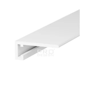 Щелевой плинтус AluminiumPro AL 13 - 7067 MINI 2700 мм. RAL 9003 Белый + 6 пружин