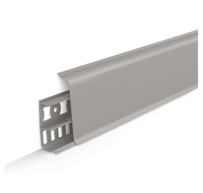 Напольный плинтус ПВХ Ideal Deconika (Деконика) Д70 ПЛАТИНОВО-СЕРЫЙ 036 Напольный плинтус ПВХ Ideal Deconika (Деконика) Д70 ПЛАТИНОВО-СЕРЫЙ 036