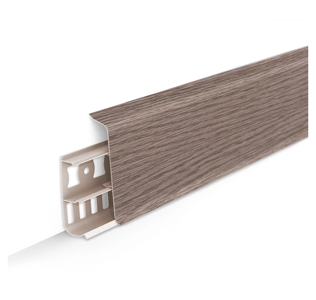 Напольный плинтус ПВХ Ideal Deconika (Деконика) Д70 ДУБ СНЕЖНЫЙ 215 Напольный плинтус ПВХ Ideal Deconika (Деконика) Д70 ДУБ СНЕЖНЫЙ 215