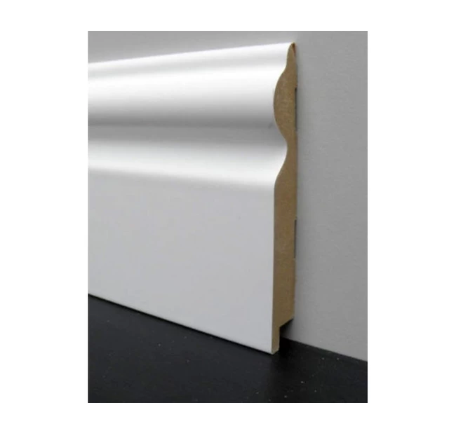 Плинтус напольный МДФ Супер Профиль ПП 16110, Белый Плинтус напольный МДФ Супер Профиль ПП 16110, Белый