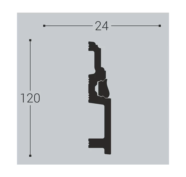 Заглушка к плинтусу ПВХ Cezar HI-LINE PRESTIGE Заглушка к плинтусу ПВХ Cezar HI-LINE PRESTIGE