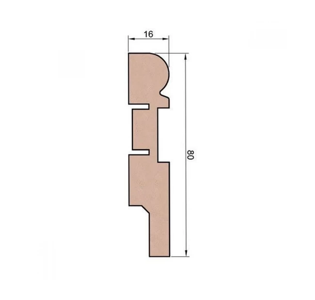 Плинтус напольный МДФ Cosca Decor AP28 под покраску Плинтус напольный МДФ Cosca Decor AP28 под покраску