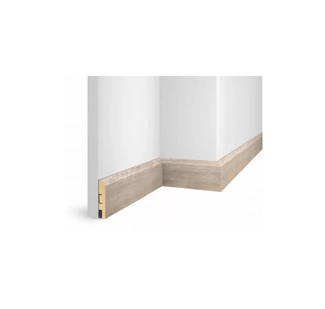 Плинтус напольный МДФ Cosca Decor экошпон WP07 Дуб Антик белый Плинтус напольный МДФ Cosca Decor экошпон WP07 Дуб Антик белый