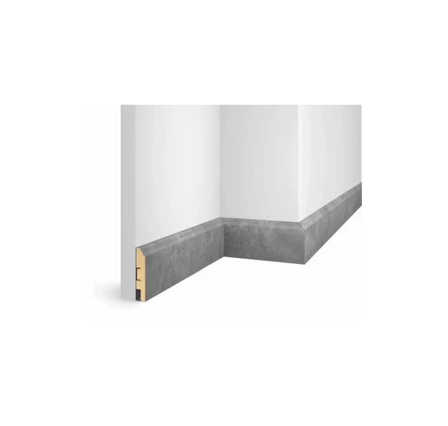 Плинтус напольный МДФ Cosca Decor экошпон VP07 Бетон Плинтус напольный МДФ Cosca Decor экошпон VP07 Бетон