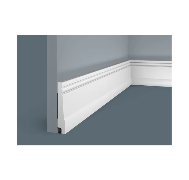 Плинтус напольный Экополимер Cosca Decor PX016 под покраску Плинтус напольный Экополимер Cosca Decor PX016 под покраску