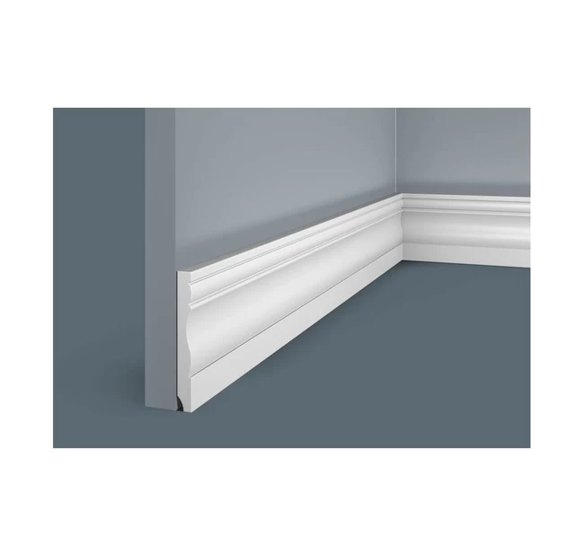 Плинтус напольный Экополимер Cosca Decor PX015 под покраску Плинтус напольный Экополимер Cosca Decor PX015 под покраску