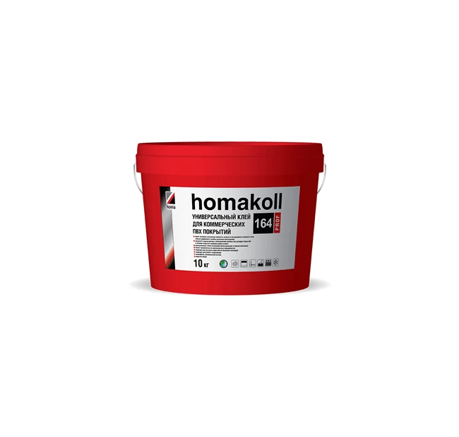 Клей универсальный для коммерческих ПВХ покрытий Homakoll Prof 164 - 3,0Кг Клей универсальный для коммерческих ПВХ покрытий Homakoll Prof 164 - 3,0Кг