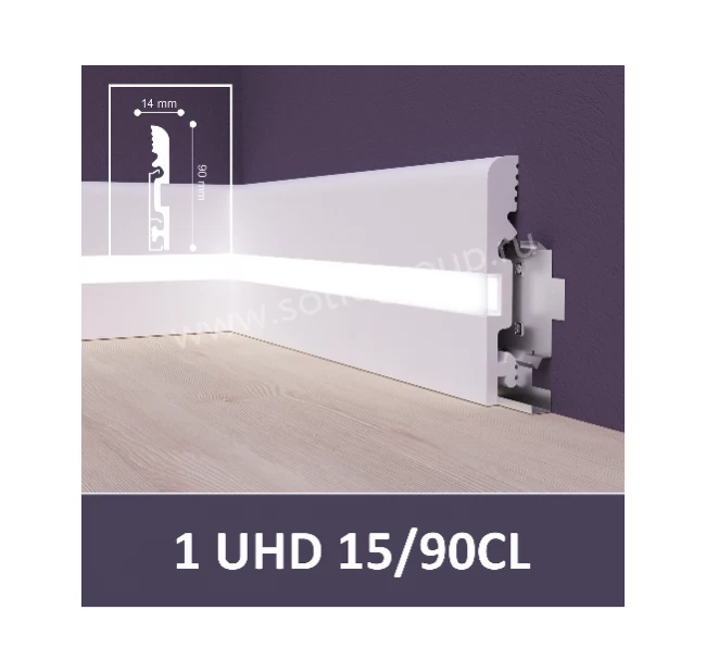 Плинтус напольный Solid UHD 15/90CL Плинтус напольный Solid UHD 15/90CL