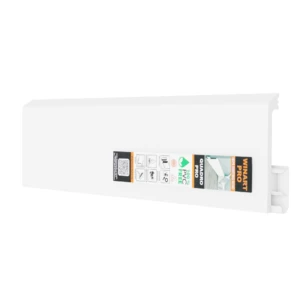 Плинтус напольный HDPS Winart Quadro PRO 80мм белый