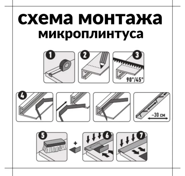 Микроплинтус L алюминиевый 2700мм черный Микроплинтус L алюминиевый 2700мм черный