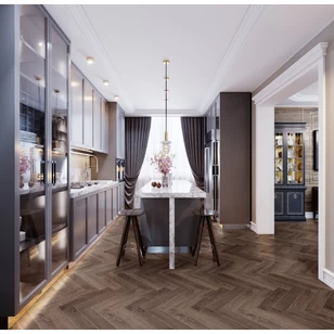 Виниловый пол Cronafloor Herringbone Дуб Тулуза H001