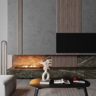 Декоративная реечная панель из дюрополимера Decor-Dizayn DD916-66SH Золотой орех