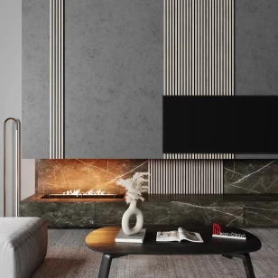 Декоративная реечная панель из дюрополимера Decor-Dizayn DD916-65SH Горная лиственница