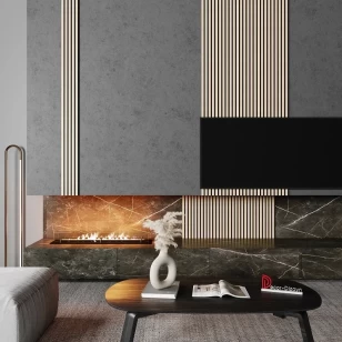 Декоративная реечная панель из дюрополимера Decor-Dizayn DD916-63SH Груша светлая
