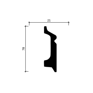 Плинтус напольный Decor-Dizayn DD122