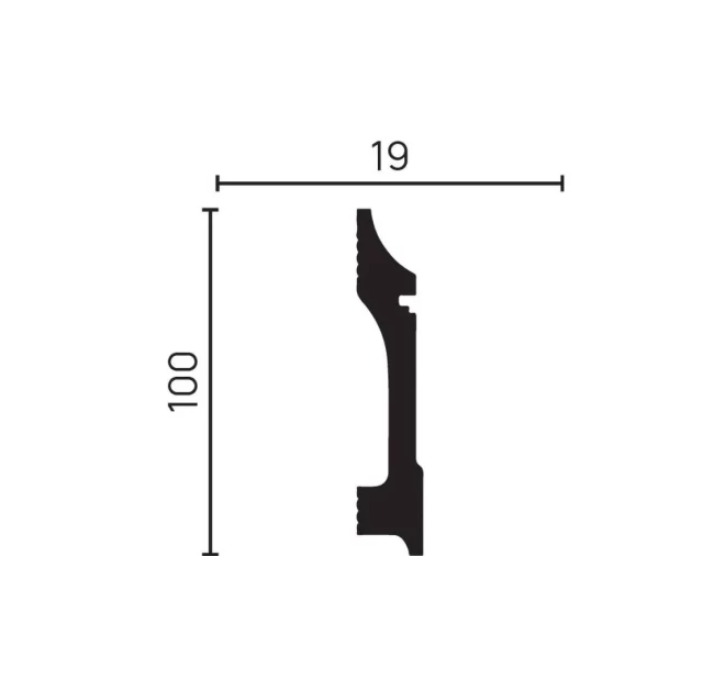 Плинтус напольный Decor-Dizayn DD711 Плинтус напольный Decor-Dizayn DD711