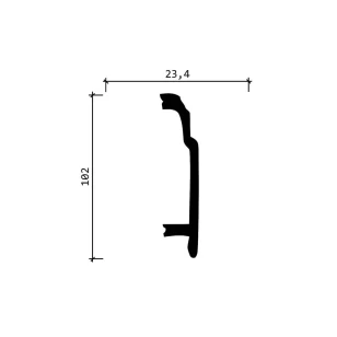 Плинтус напольный Decor-Dizayn DD102