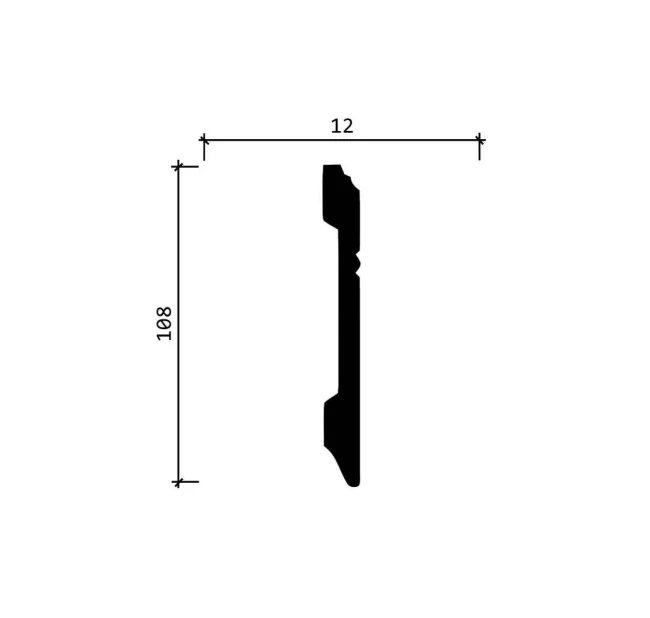 Плинтус напольный Decor-Dizayn DD105 Плинтус напольный Decor-Dizayn DD105
