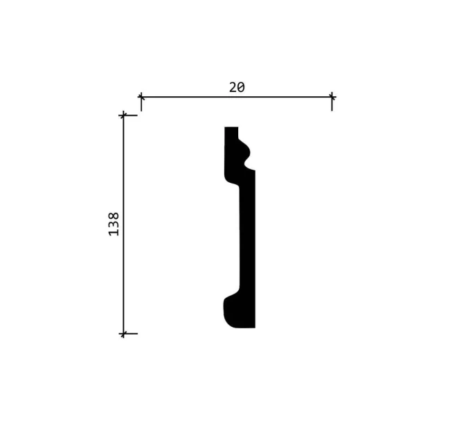 Плинтус напольный Decor-Dizayn DD31 Плинтус напольный Decor-Dizayn DD31