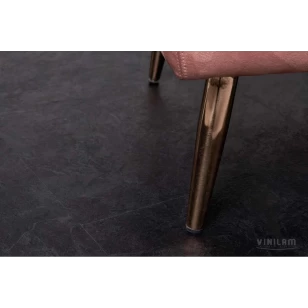 Кварц-виниловый пол Vinilam Ceramo Glue Сланцевый Чёрный 61607