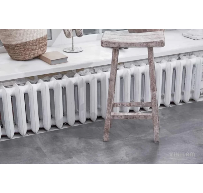 Виниловый ламинат Vinilam Ceramo Stone Glue Серый Бетон 61602 Виниловый ламинат Vinilam Ceramo Stone Glue Серый Бетон 61602