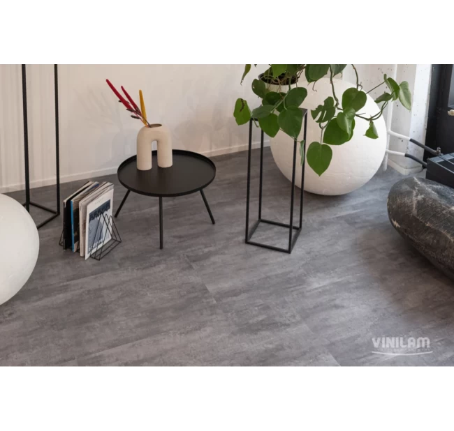 Виниловый ламинат Vinilam  Ceramo Glue Цемент Серый 71616 Виниловый ламинат Vinilam  Ceramo Glue Цемент Серый 71616