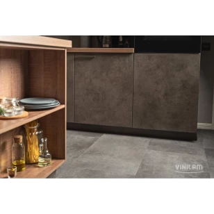 Кварц-виниловый пол Vinilam Ceramo Glue Цемент Стальной 71610