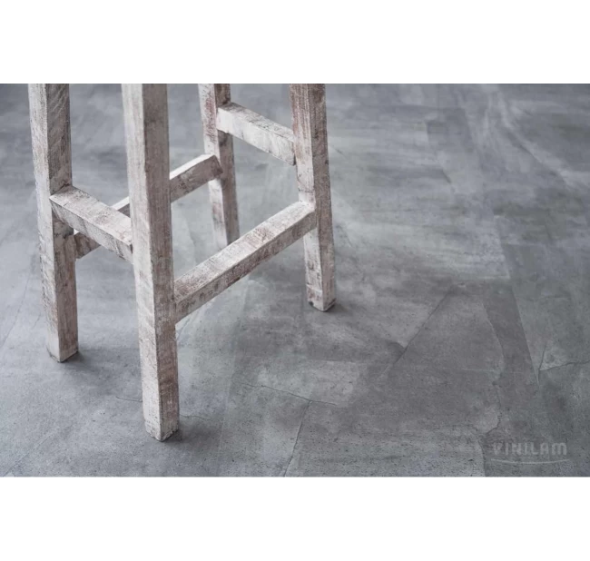 Виниловый ламинат Vinilam Ceramo Stone Серый Бетон 61602 Виниловый ламинат Vinilam Ceramo Stone Серый Бетон 61602