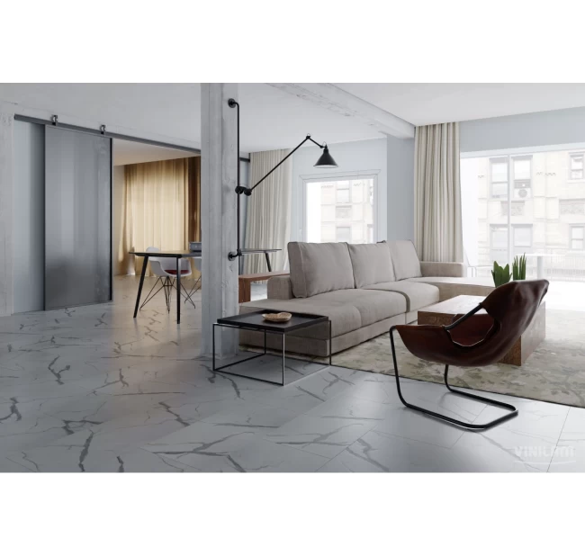 Виниловый ламинат Vinilam Ceramo Stone Греческий Мрамор 87999 Виниловый ламинат Vinilam Ceramo Stone Греческий Мрамор 87999