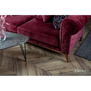 Виниловый ламинат Vinilam Parquet Chevron Лувр I107516