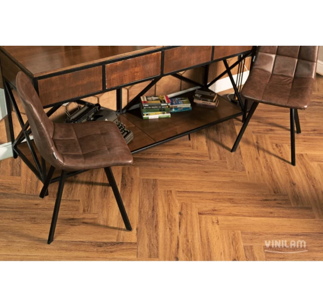 Виниловый ламинат Vinilam Herringbone Паркет Де Вилль IS11210 Виниловый ламинат Vinilam Herringbone Паркет Де Вилль IS11210