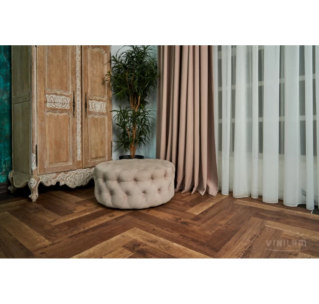 Виниловый ламинат Vinilam Herringbone Паркет Версальский IS11177 Виниловый ламинат Vinilam Herringbone Паркет Версальский IS11177