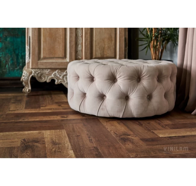 Виниловый ламинат Vinilam Herringbone Паркет Версальский IS11177 Виниловый ламинат Vinilam Herringbone Паркет Версальский IS11177
