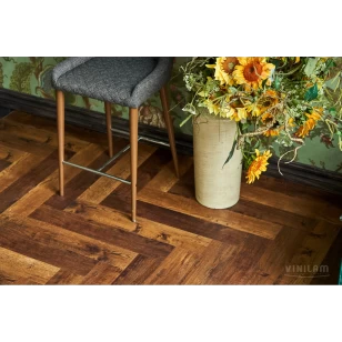 Виниловый ламинат Vinilam Herringbone Glue Паркет Парижский GD11155
