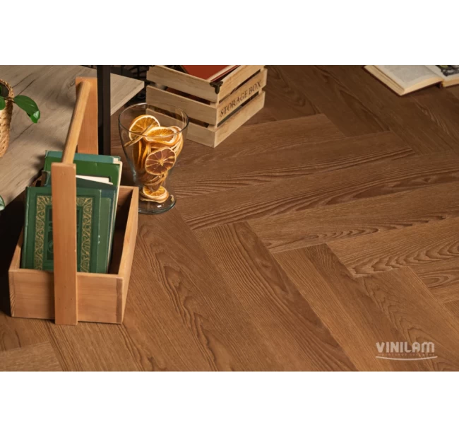 Кварц-виниловый пол Vinilam Herringbone Glue Паркет Винсент GD11200 Кварц-виниловый пол Vinilam Herringbone Glue Паркет Винсент GD11200