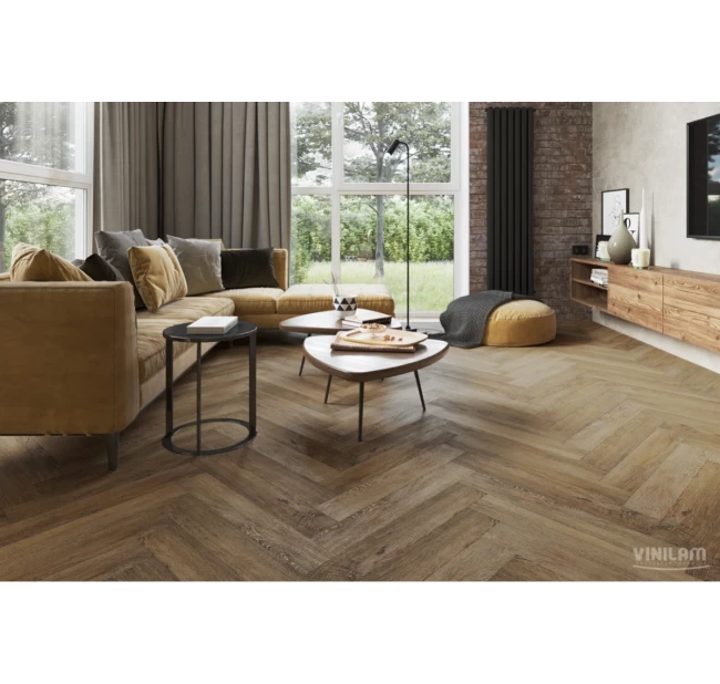 Кварц-виниловый пол Vinilam Herringbone Glue Паркет Тусон GD11377 Кварц-виниловый пол Vinilam Herringbone Glue Паркет Тусон GD11377