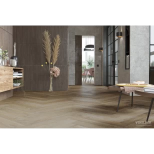 Виниловый ламинат Vinilam Herringbone Паркет Тусон IS11377
