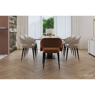 Виниловый ламинат Vinilam Herringbone Паркет Монпелье IS11355