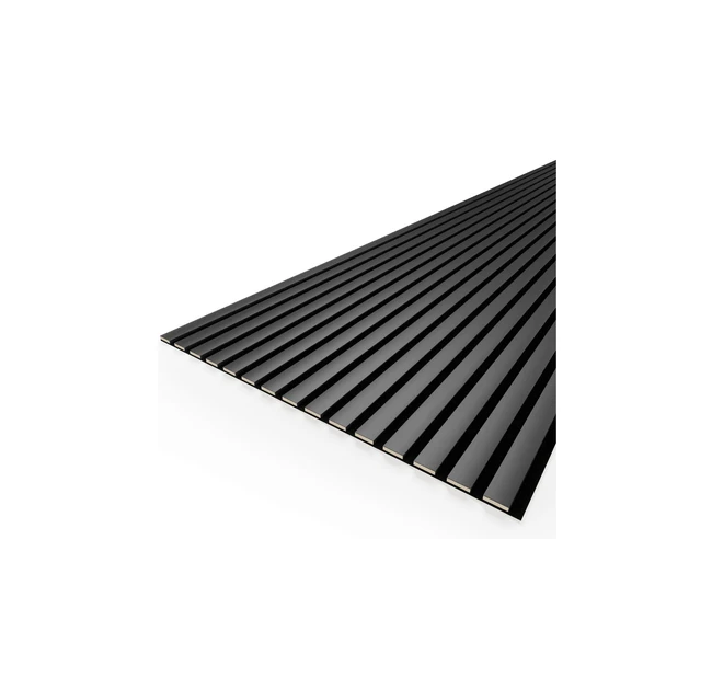 Реечная панель акустическая Stella Comfort De Luxe Black Lead 2780х600 Реечная панель акустическая Stella Comfort De Luxe Black Lead 2780х600