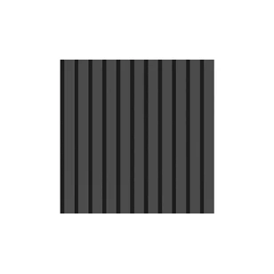Реечная панель акустическая Stella Comfort De Luxe Black Lead 2780х600