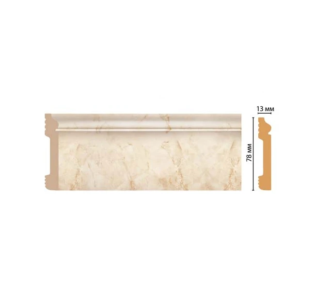 Плинтус напольный Декомастер D005-80 Плинтус напольный Декомастер D005-80