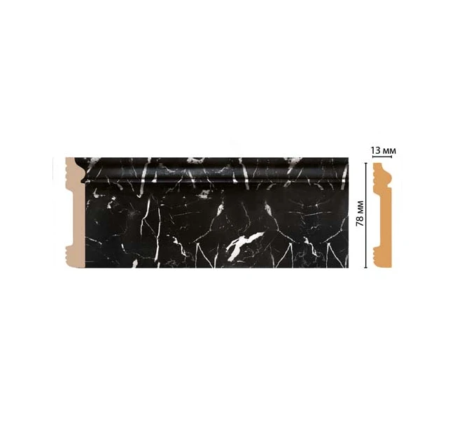 Плинтус напольный Декомастер D005-78 Плинтус напольный Декомастер D005-78